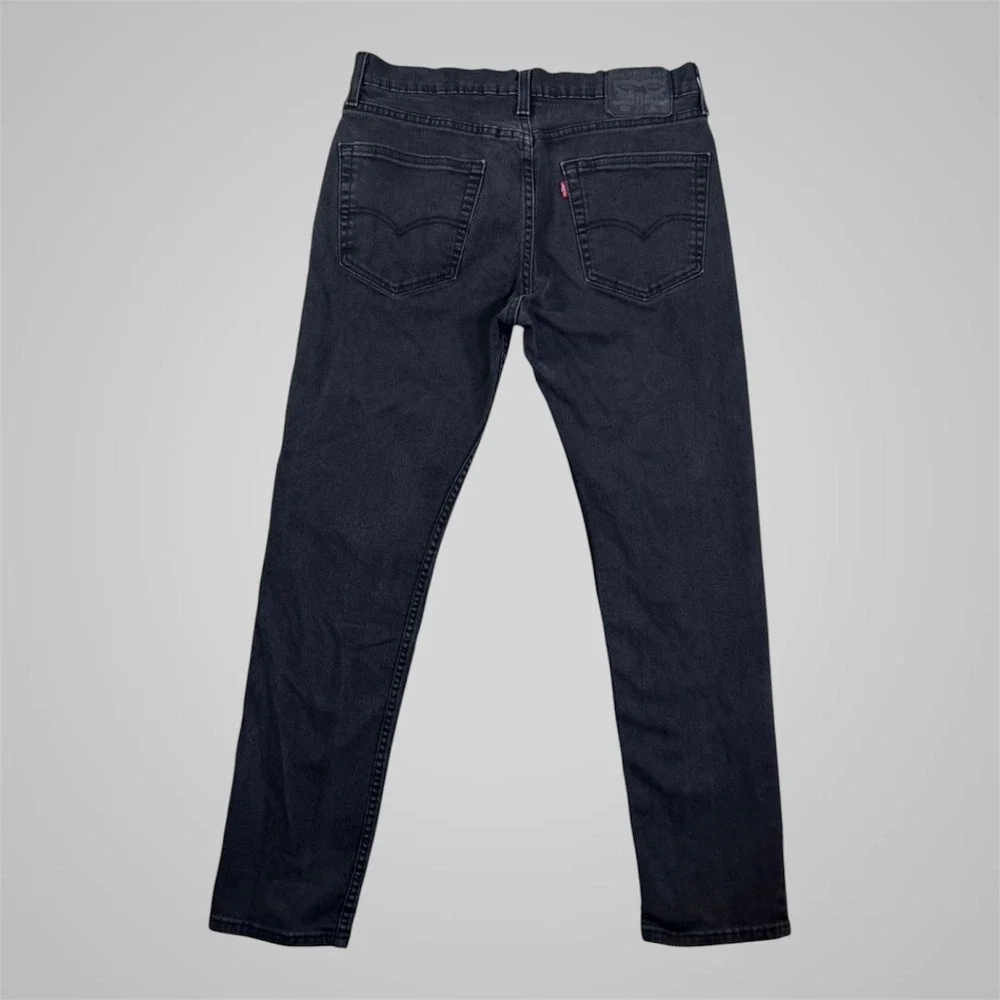 Levis 502 Regular Taper Mens 32x29 Jeans Charcoal Black Wash 29507-0001